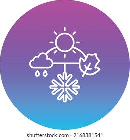 Seasons vector icon. Can be used for printing, mobile and web applications.