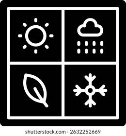 Seasons vector icon. Can be used for printing, mobile and web applications.