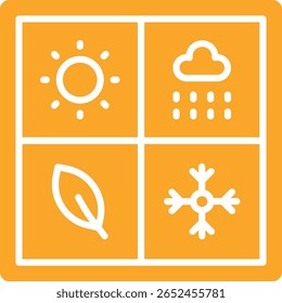 Seasons vector icon. Can be used for printing, mobile and web applications.