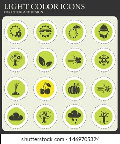 seasons web icons for user interface design