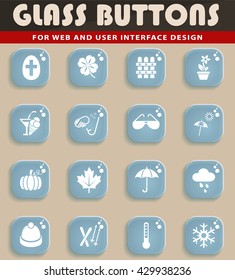 seasons web icons for user interface design