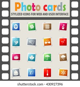 seasons web icons for user interface design