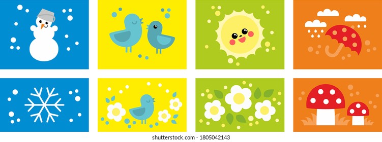 Seasons. Winter spring Summer Autumn

