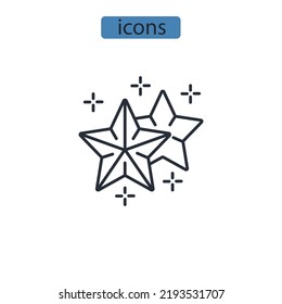 seastar icons  symbol vector elements for infographic web