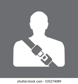 seat belt, badge, vector illustration EPS 10