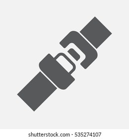 seat belt, badge, vector illustration EPS 10