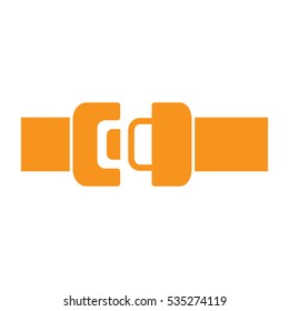 seat belt, badge, vector illustration EPS 10