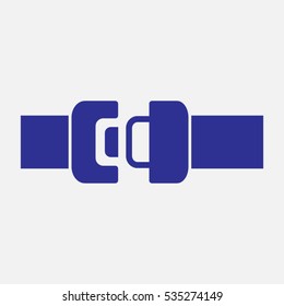 seat belt, badge, vector illustration EPS 10