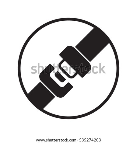seat belt, badge, vector illustration EPS 10 商業照片 © 