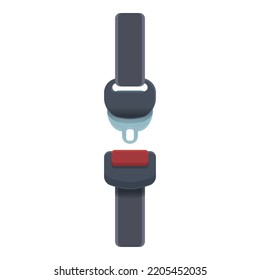 Seat belt icon cartoon vector. Car safety. Security plane