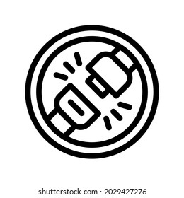 seat belt icon illustration vector graphic