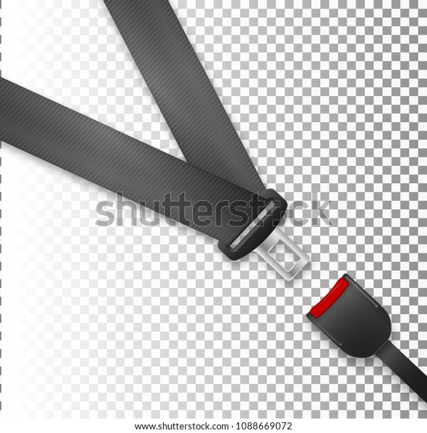 Seat Belt Icon Isolated On White Stock Vector (Royalty Free) 1088669072