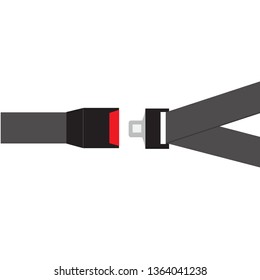 seat belt icon on white background. flat style. safety belt icon for your web site design, logo, app, UI. open and closed safety belt symbol. belt car sign. 