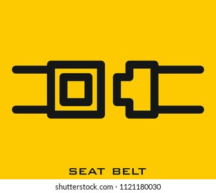 Seat Belt icon signs