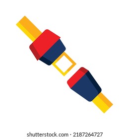 Seat belt icon. Subtable to place on car parts, car service, etc. 