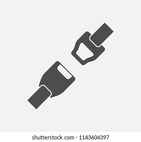 Seat belt icon . Vector
