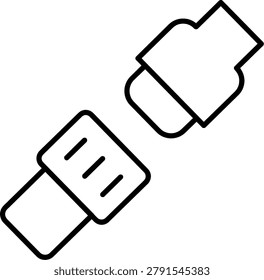 Seat Belt Icon Vector Element line icon design vector icons