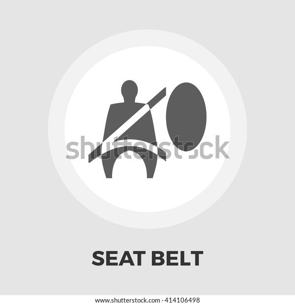 Seat belt icon\
vector. Flat icon isolated on the white background. Editable EPS\
file. Vector\
illustration.