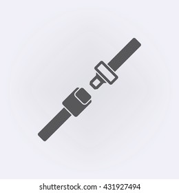 Seat belt icon . Vector illustration