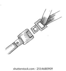 cinto de segurança, ilustração e desenho