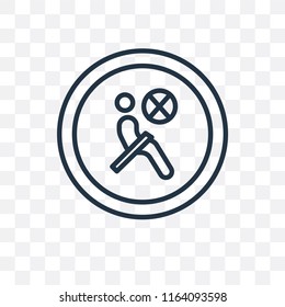 Seat belt vector icon isolated on transparent background, Seat belt logo concept