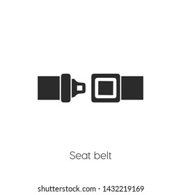 seat belt vector icon. seat belt.   Linear style sign for mobile concept and web design. seat belt symbol logo illustration. vector graphics - Vector.