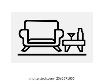  seat, chair, classic, illustration, isolated, modern, comfortable, graphic, indoor, lounge, luxury, minimal, minimalist, outline, seating, silhouette, sofa, armchair, furnishing, interior, office, si