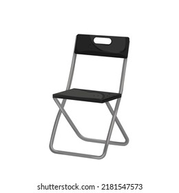 seat folding chair cartoon. seat folding chair sign. isolated symbol vector illustration