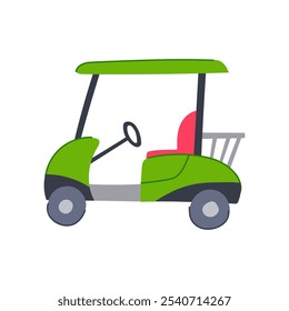 seat golf cart cartoon. bag charger, maintenance accessories, foldable storage seat golf cart sign. isolated symbol vector illustration