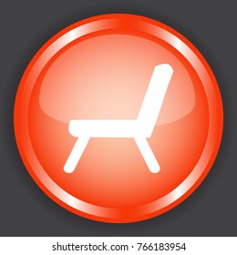 seat icon 3d, for Internet icon and application icon. Vector eps 10.