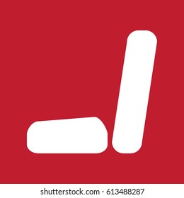 Seat icon on red background