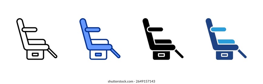 Seat icon sheet multiple style collection