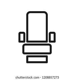 Seat icon. Simple flat design. Isolate on white background.