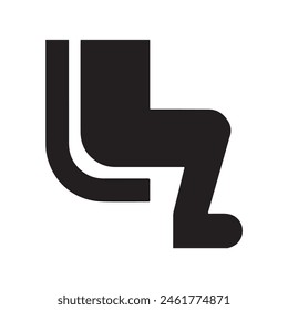 Diseño del Vector del icono del asiento en eps 10 