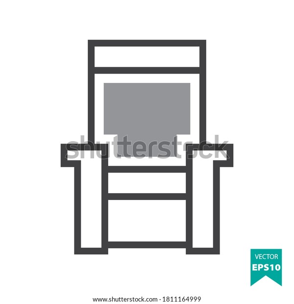 Seat icon vector. Movie & Video Icon\
Concept. Eps10 vector\
illustration.