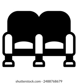 Seat icon for web, app, infographic, etc