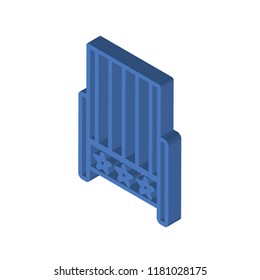 Seat isometric left top view 3D icon