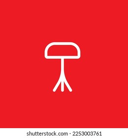 Seat line icon. Graphic resource template, vector illustration.