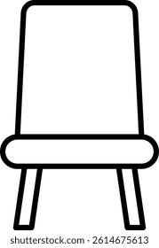Seat Line Vector Icon Design
