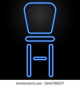 seat neon sign, modern glowing banner design, colorful modern design trends on black background. Vector illustration.