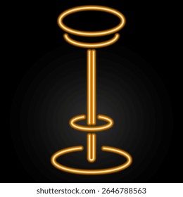 seat neon sign, modern glowing banner design, colorful modern design trends on black background. Vector illustration.