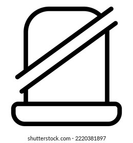 Seat strap icon outline vector. Safe drive. Security seatbelt