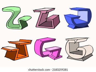 Seat and table idea vector for design idea illustration decoration