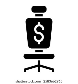 Seat Vector Glyph Icon Vector Design