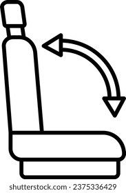 Seat vector icon. Can be used for printing, mobile and web applications.