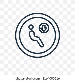 Seat vector icon isolated on transparent background, Seat logo concept