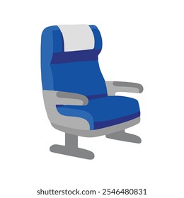 Ilustración vectorial de asiento sobre fondo blanco. 