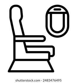 Seat Vector Line Icon Design