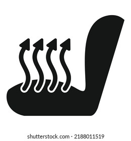 Seat ventilation icon simple vector. Car service. Vehicle part