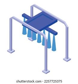 Seat wash icon isometric vector. Car clean. Washer auto